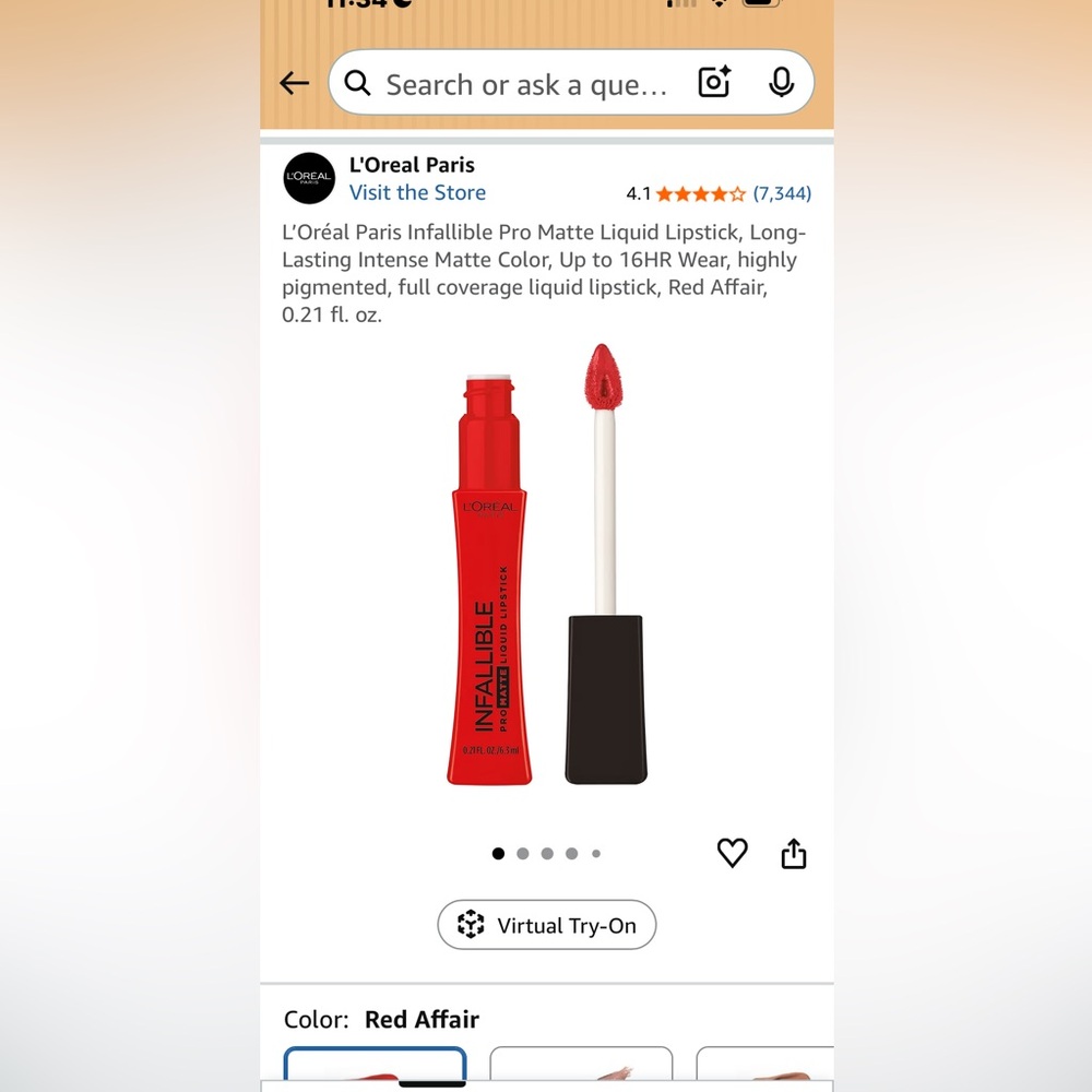 L'Oreal Paris Infallible Red Liquid Lipstick